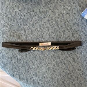 Pappagallo Black Leather Belt